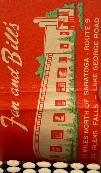 "Fran and Bill’s" Glens Falls, NY Vintage Feature Matchbook