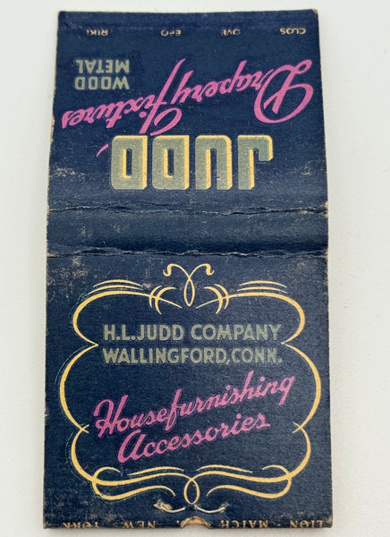 "Judd" Wallingford, CT Vintage Feature Matchbook with a Pop-Up Display!