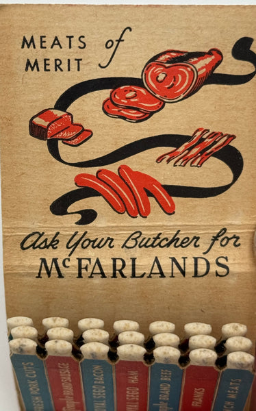 "McFarlands" Salt Lake City, UT Vintage Feature Matchbook