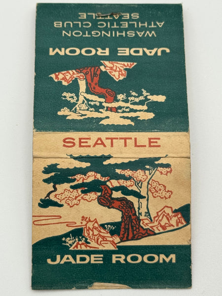 "Jade Room / Washington Athletic Club" Seattle, WA Vintage Feature Matchbook