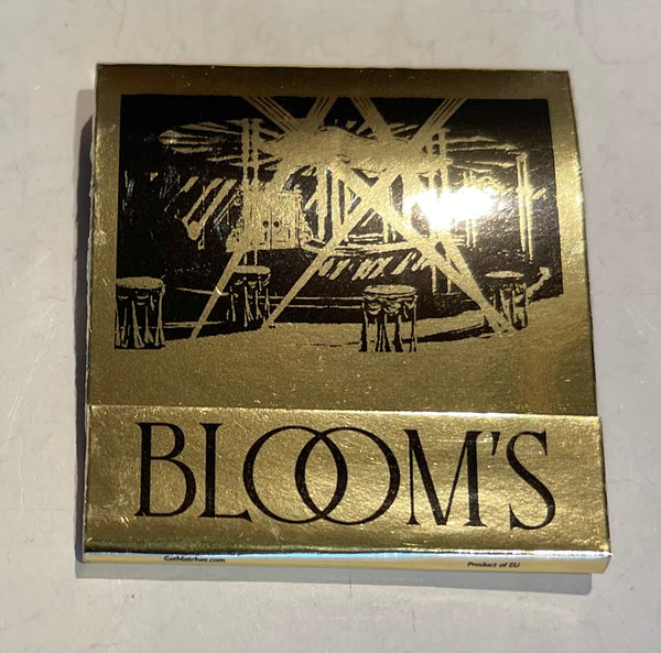 "Blooms Bar" Macho Men Retro Feature Matchbook
