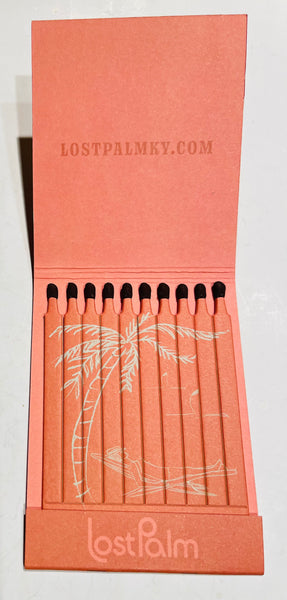 "Lost Palm" Lexington, KY New Retro GIANT Feature Matchbook 2 Matchbook Lot!