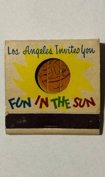 "Fun in the Sun - Los Angeles County Tourism" Vintage Knothole Feature Matchbook