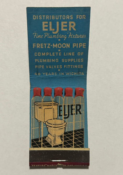 "Kamen Plumbing Supply" Wichita, KS Vintage Feature Matchbook