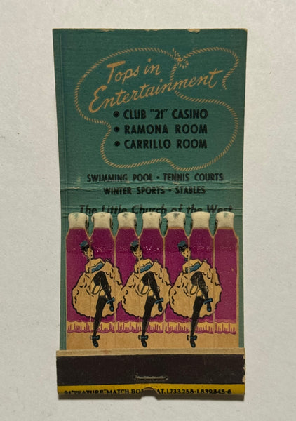 "Hotel Last Frontier" Las Vegas, NV Vintage Feature Girlie Matchbook