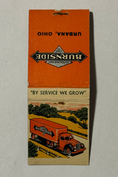 "Burnside Lines" Urbana, OH Vintage Feature Matchbook