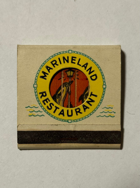 "Marineland Restaurant" Marineland, CA Vintage Feature Matchbook with a Knot-Hole Cover
