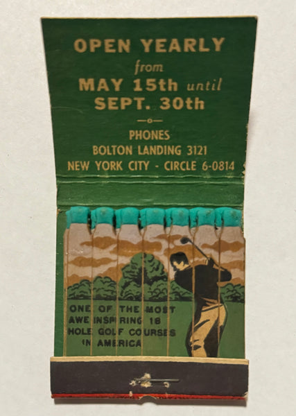 "Hotel Sagamore" NYC, NY Vintage Feature Matchbook