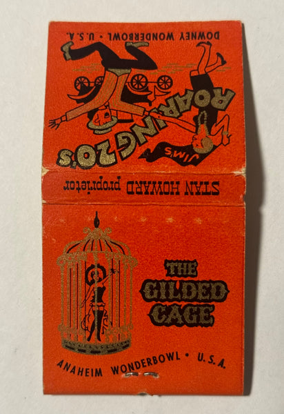 "Jim’s Roaring 20’s" Anaheim, CA Vintage Feature Matchbook