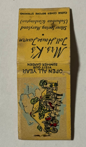 "Mrs. K’s Toll House Tavern" Vintage Feature Matchbook