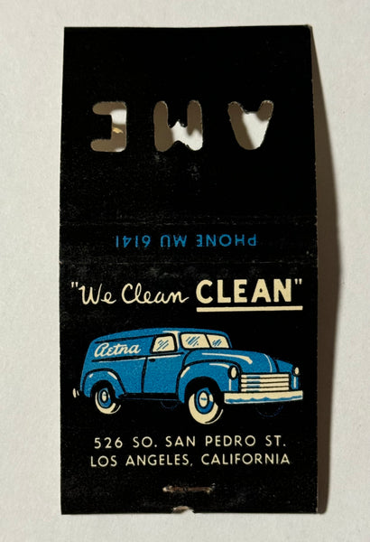"Aetna Maintenance Co." Los Angeles, CA Vintage Feature Matchbook w/ a Knot-Hole Cover
