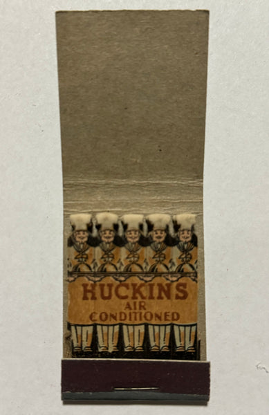 "Huckin's Hotel" Oklahoma City, OK Vintage Feature Matchbook