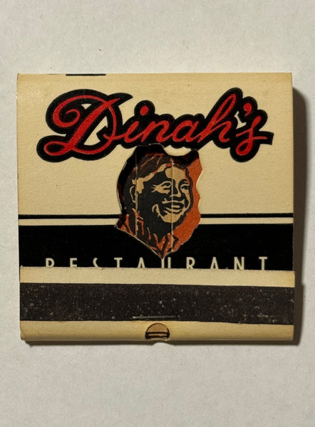 "Dinah's Restaurant" Glendale, CA Vintage Feature Matchbook with a Knot Hole AND Easel Back!