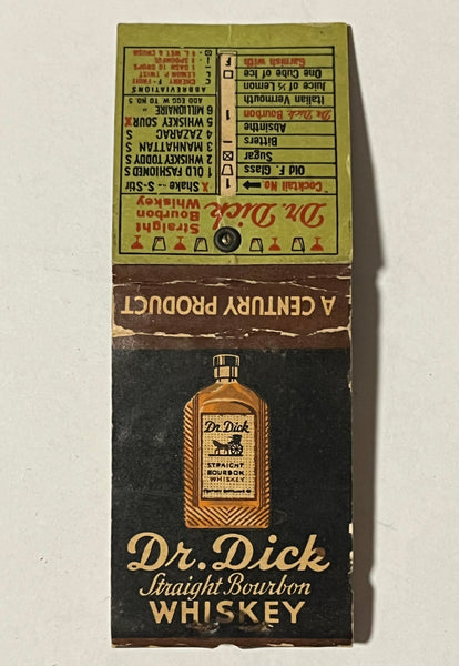 "Dr. Dick Whiskey" Vintage Feature Matchbook