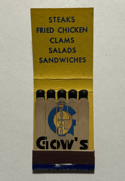 "Gow’s Good Food" Boston,MA Vintage Feature Matchbook