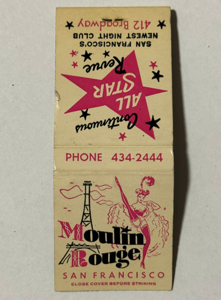 "Moulin Rouge" Can Can Girlie Vintage Feature Matchbook