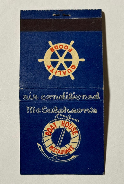 "Boat House Restaurant" Niagara Falls, NY Vintage Feature Matchbook