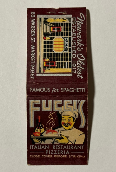 "Fucci’s Italian Restaurant" Newark, NJ Vintage Feature Matchbook