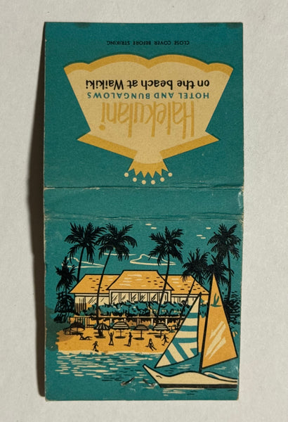 "Halekulani, Waikiki" Waikiki, HI Vintage Feature Matchbook