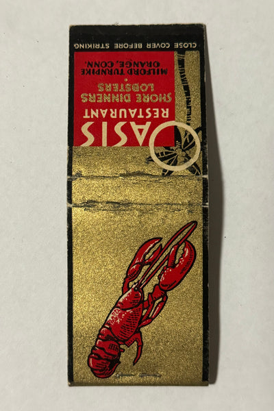 "Oasis Restaurant" Orange, CT Vintage Feature Matchbook