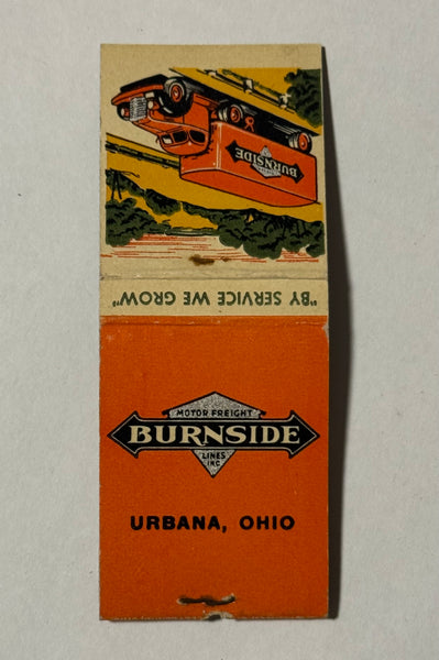 "Burnside Lines" Urbana, OH Vintage Feature Matchbook