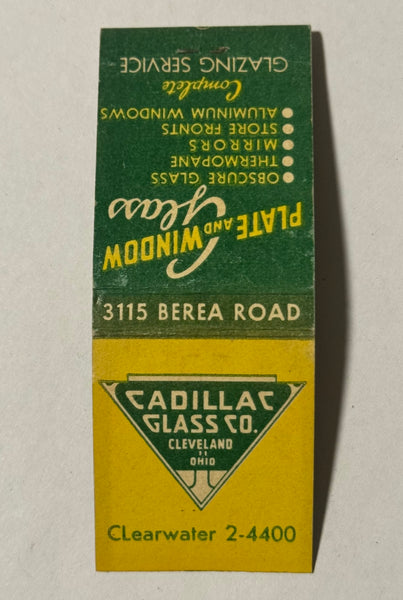 "Cadillac Glass" Cleveland, OH Vintage Feature Matchbook