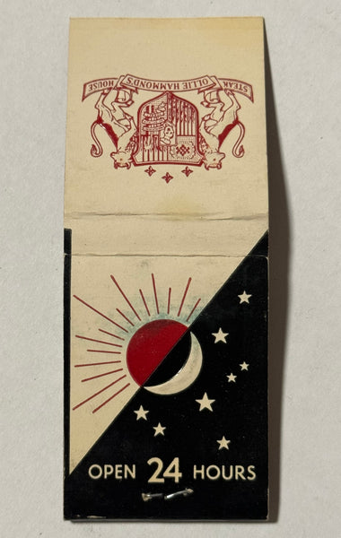 "Ollie Hammond’s Steakhouse" Beverly Hills, CA Vintage Feature Matchbook