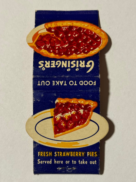 "Grisinger's Drive Thru" CALIFORNIA Vintage Feature Matchbook