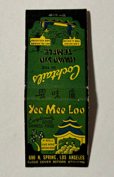 "David's Yee Mee Loo" Los Angeles, CA Vintage Feature Matchbook