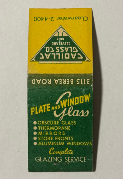 "Cadillac Glass" Cleveland, OH Vintage Feature Matchbook