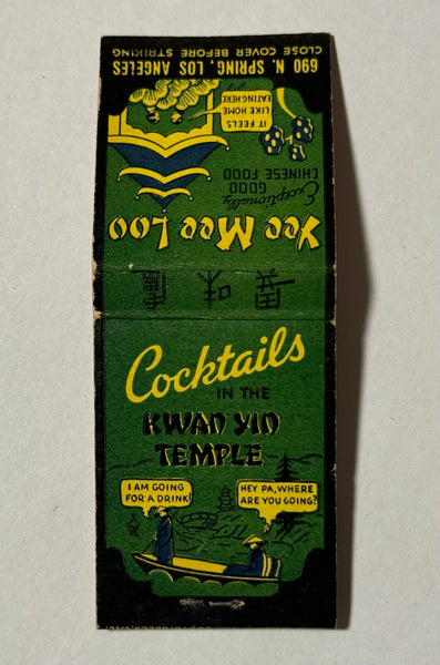 "David's Yee Mee Loo" Los Angeles, CA Vintage Feature Matchbook