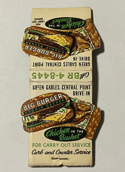 "Green Gables" Vintage Contour Feature Matchbook