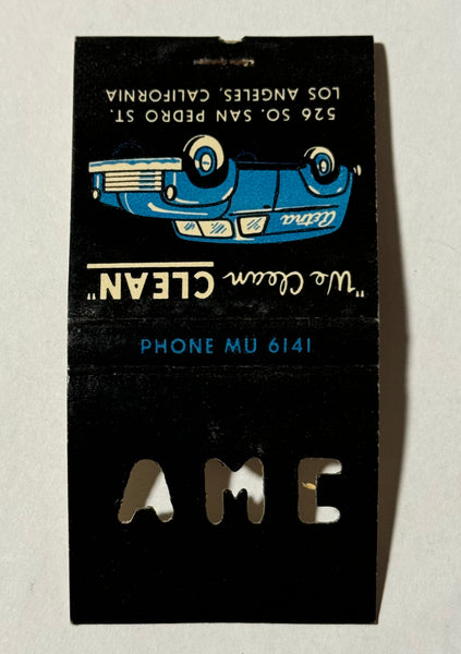 "Aetna Maintenance Co." Los Angeles, CA Vintage Feature Matchbook w/ a Knot-Hole Cover