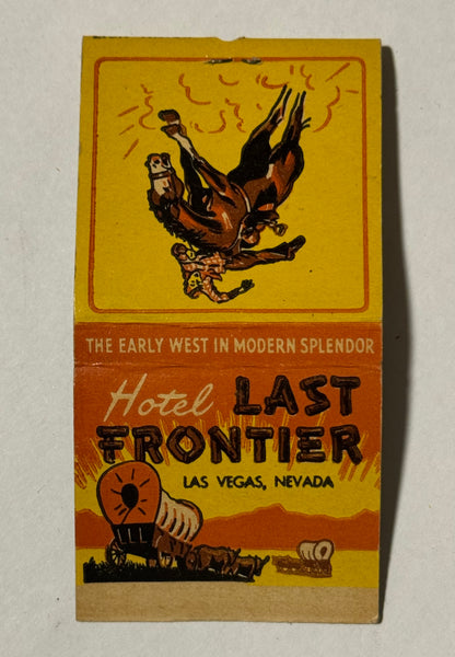 "Hotel Last Frontier" Las Vegas, NV Vintage Feature Girlie Matchbook