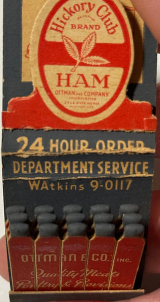 "Ottman & Co Inc." New York City, NY Vintage Feature Matchbook with a Pop-Up Display