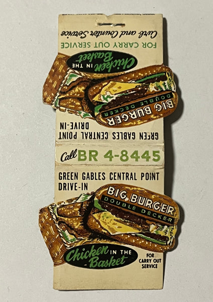 "Green Gables" Vintage Contour Feature Matchbook