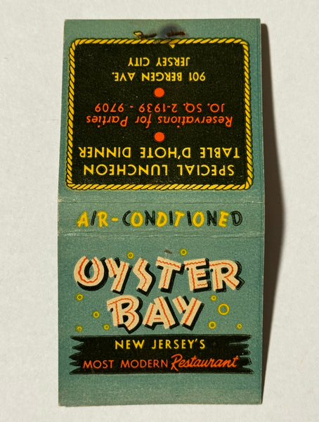 "Oyster Bay" Jersey City, NJ Vintage Feature Matchbook