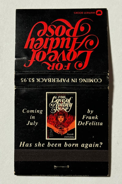 "For Love of Audrey Rose" *RARE Promotion for a Paperback Novel Vintage Feature Matchbook