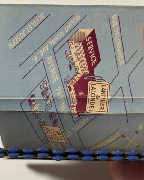 "Lanthier & Lalonde Automobile Enrg" Montreal, Quebec Vintage Feature Matchbook