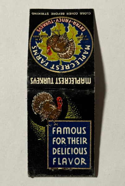 "Maplecrest Farms" Vintage Feature Matchbook with a Pop-Up Display