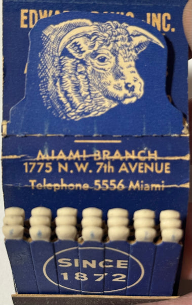 "Edward Davis Inc" New York, NY Vintage Feature Matchbook with a Pop-Up Display!