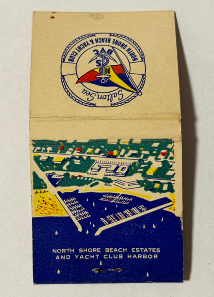 "North Shore Beach Estates and Yacht Club" Salton Sea Vintage Feature Matchbook