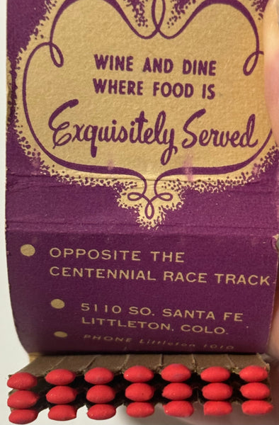 "Patio Lamaze" Littleton, CO Vintage Feature Matchbook