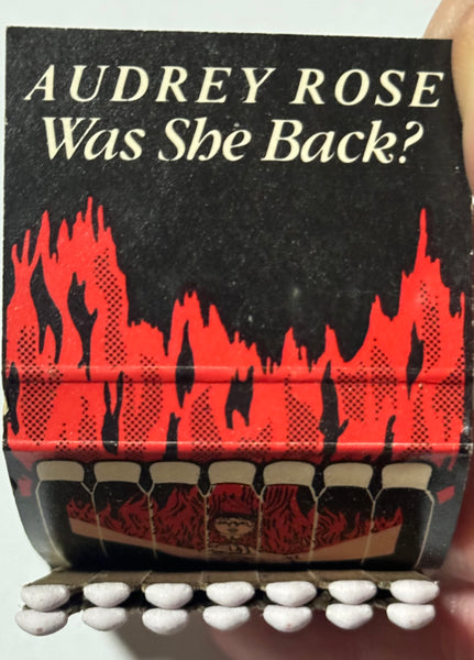"For Love of Audrey Rose" *RARE Promotion for a Paperback Novel Vintage Feature Matchbook