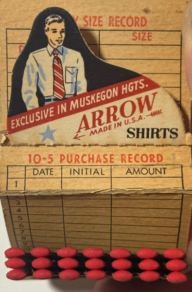 "Frank Lockage Store for Men" Muskegon, MI Vintage Feature Matchbook with a Pop-Up Display!