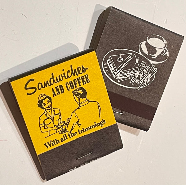 Retro 1950s "Diner & Coffee Shop" Matchbook 3 Pack Set