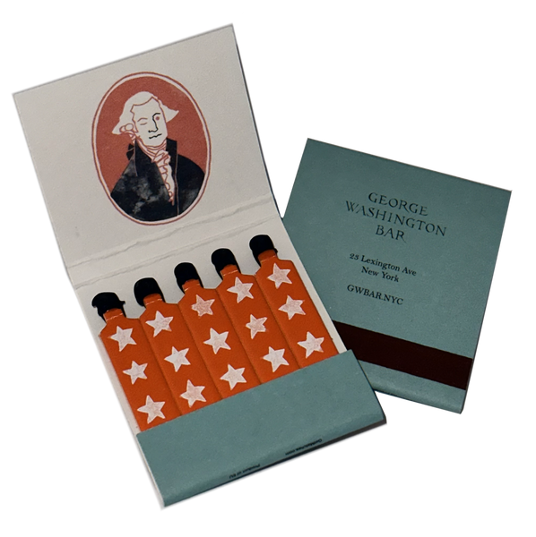 "George Washington Bar" Retro Feature Matchbook