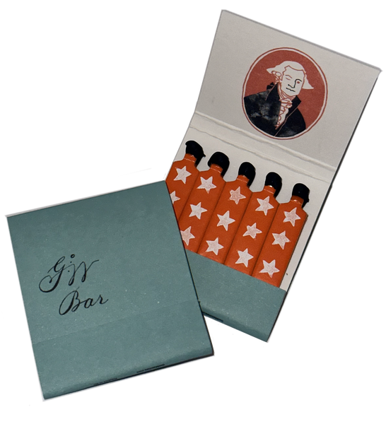 "George Washington Bar" Retro Feature Matchbook