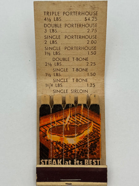 "George’s / Maryland Steak House and Bar" Milwaukee, WI  Vintage Feature Matchbook
