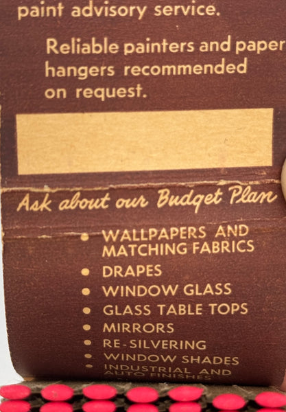 "California Paint Company" Burbank. CA  Vintage Feature Matchbook